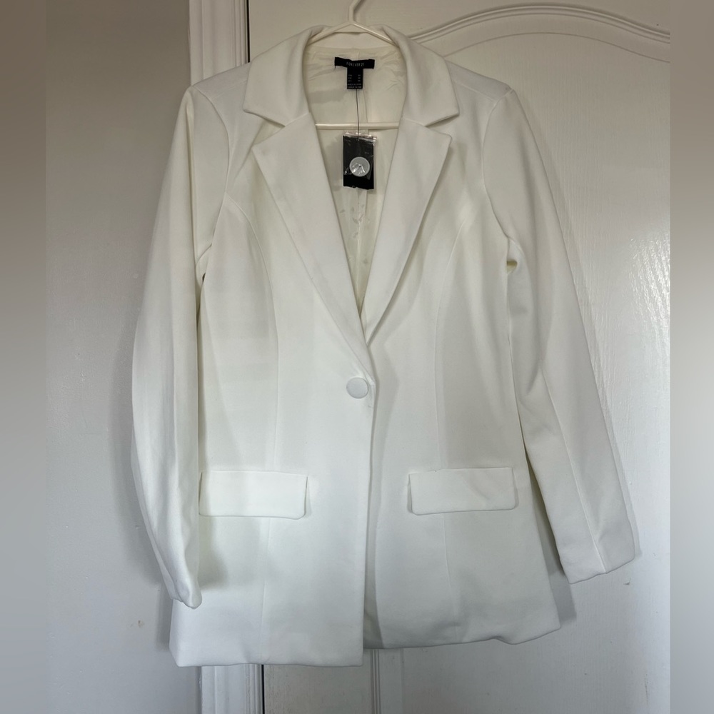 Forever 21 White Blazer